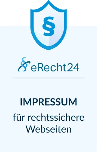 eRecht24 Impressum Siegel für rechtssichere Websites